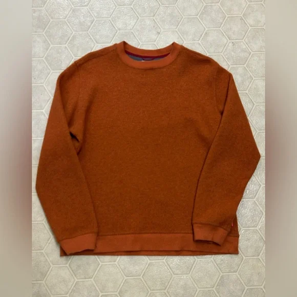 Men’s XL Topo Designs Technical Hybrid Wool Blend Crew Neck Sweater